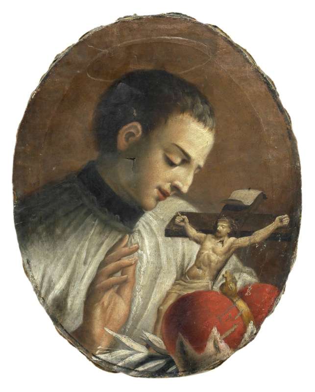 Clergyman Holding a Crucifix